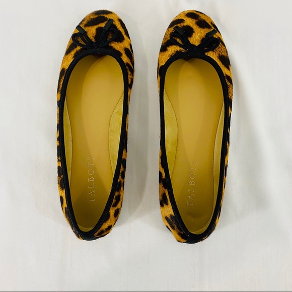 Talbots Penelope Ballet Flats Calf Hair Leopard - Picture 6 of 8
